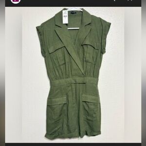 NWT Express Linen blend romper